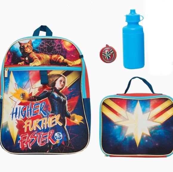 DC Other - Captain Marvel backpack 4 piece set